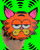 Hand painted Woodcut Garfield style cat. cartoon style handmade for collectors of pop culture art.