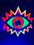 Beach Splash hand painted eye gazer woodcut UV light image Beach Splash hand painted eye gazer woodcut UV light image