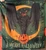 Side A of the drawstring Halloween holiday collector pouch featuring vivid and rich a bat and pumpkin illustration , included with all sets