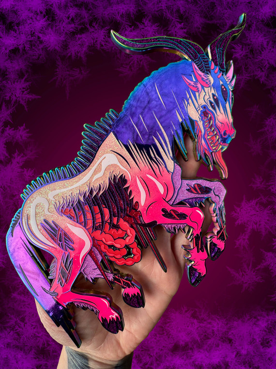 HORGOG a large scale cryptid monster enamel pin by Almost Amusing