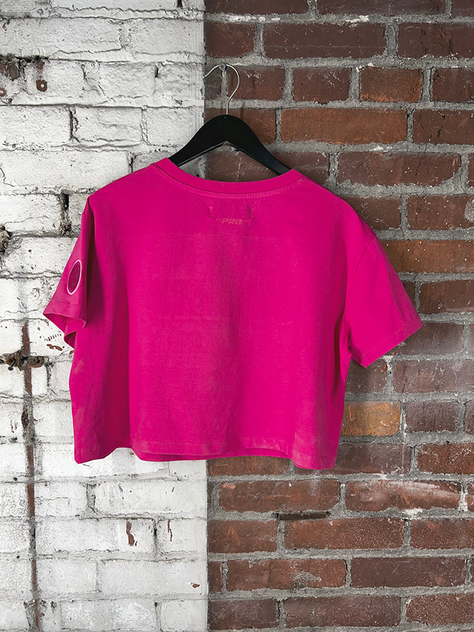 Pittsburgh Steelers Pro-Standard Crop Top - Pink on Pink