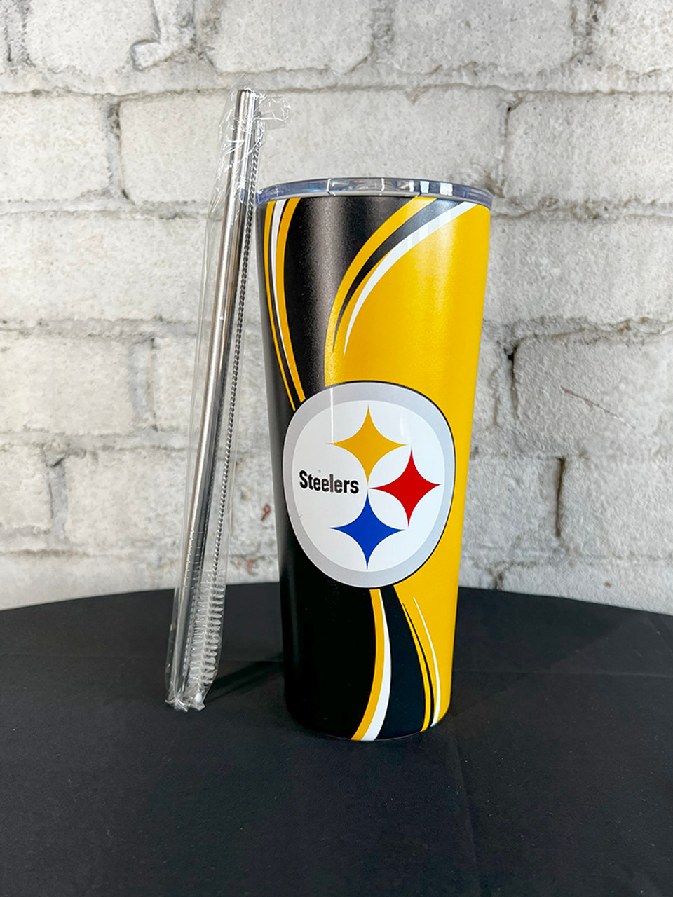 Pittsburgh Steelers Extra Large Tumbler w/Straw