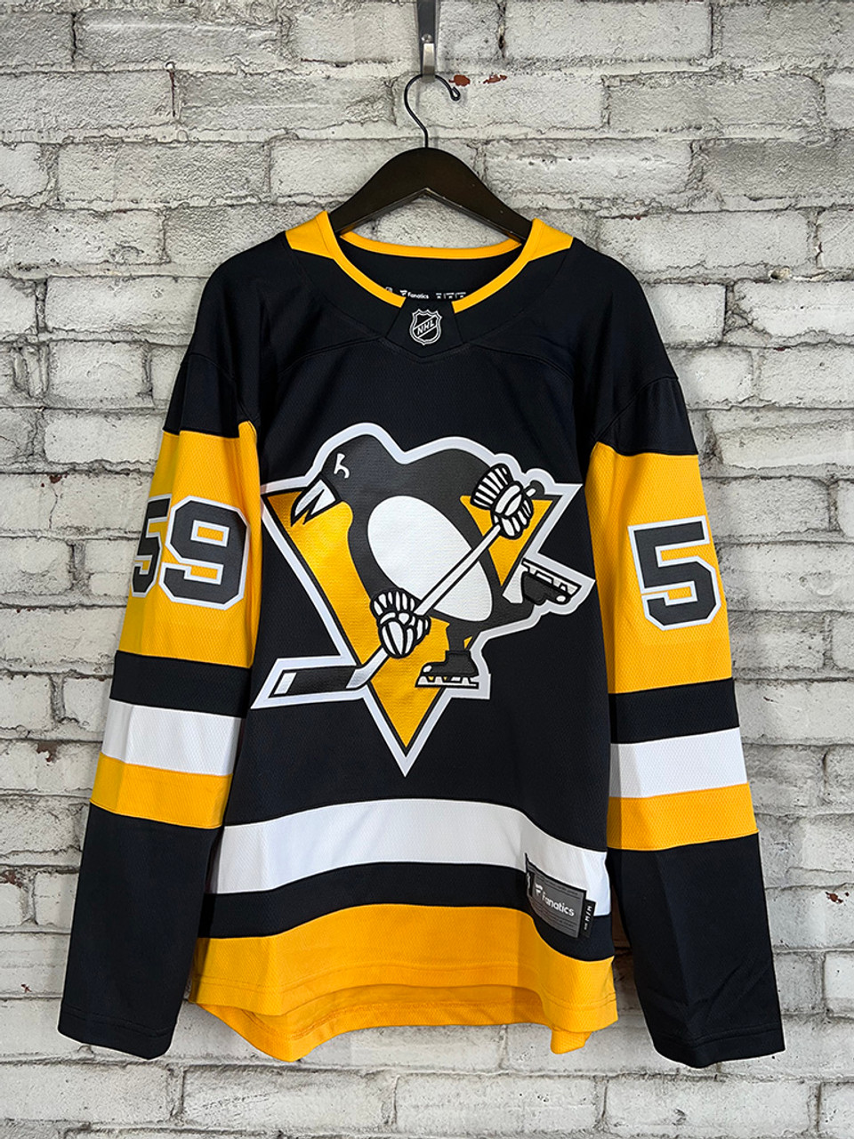 58 Letang - Adidas NHL Embroidered Penguins Jersey with Strap