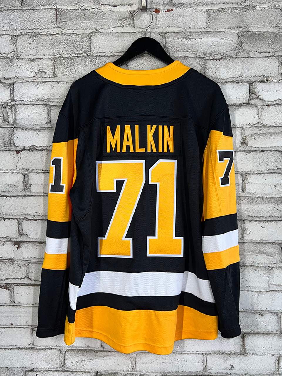 #71 Malkin - Adidas NHL Embroidered Penguins Jersey with Strap