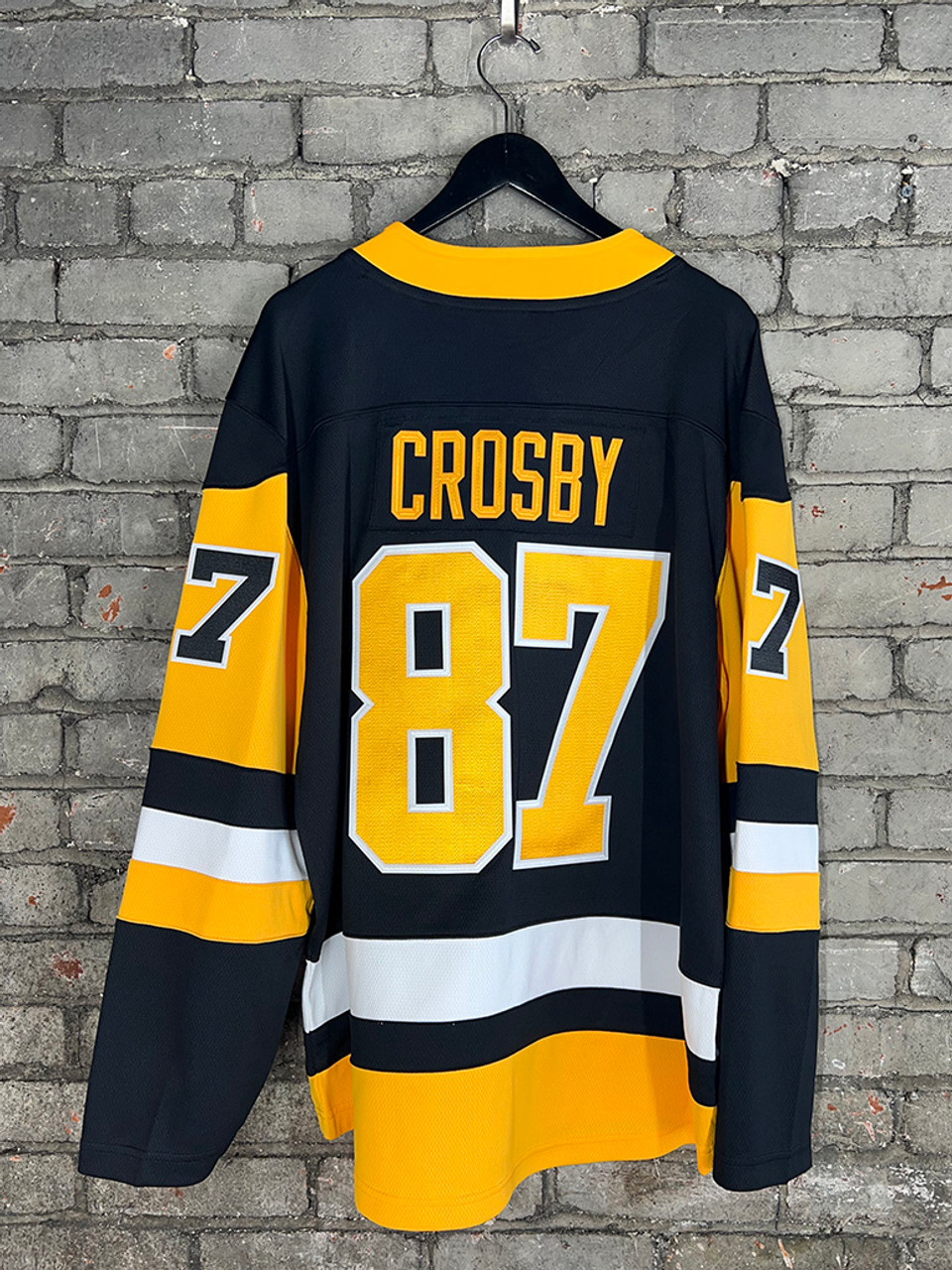 #87 Crosby - Fanatics NHL Official Pittsburgh Penguins Captain Jersey  (Black)