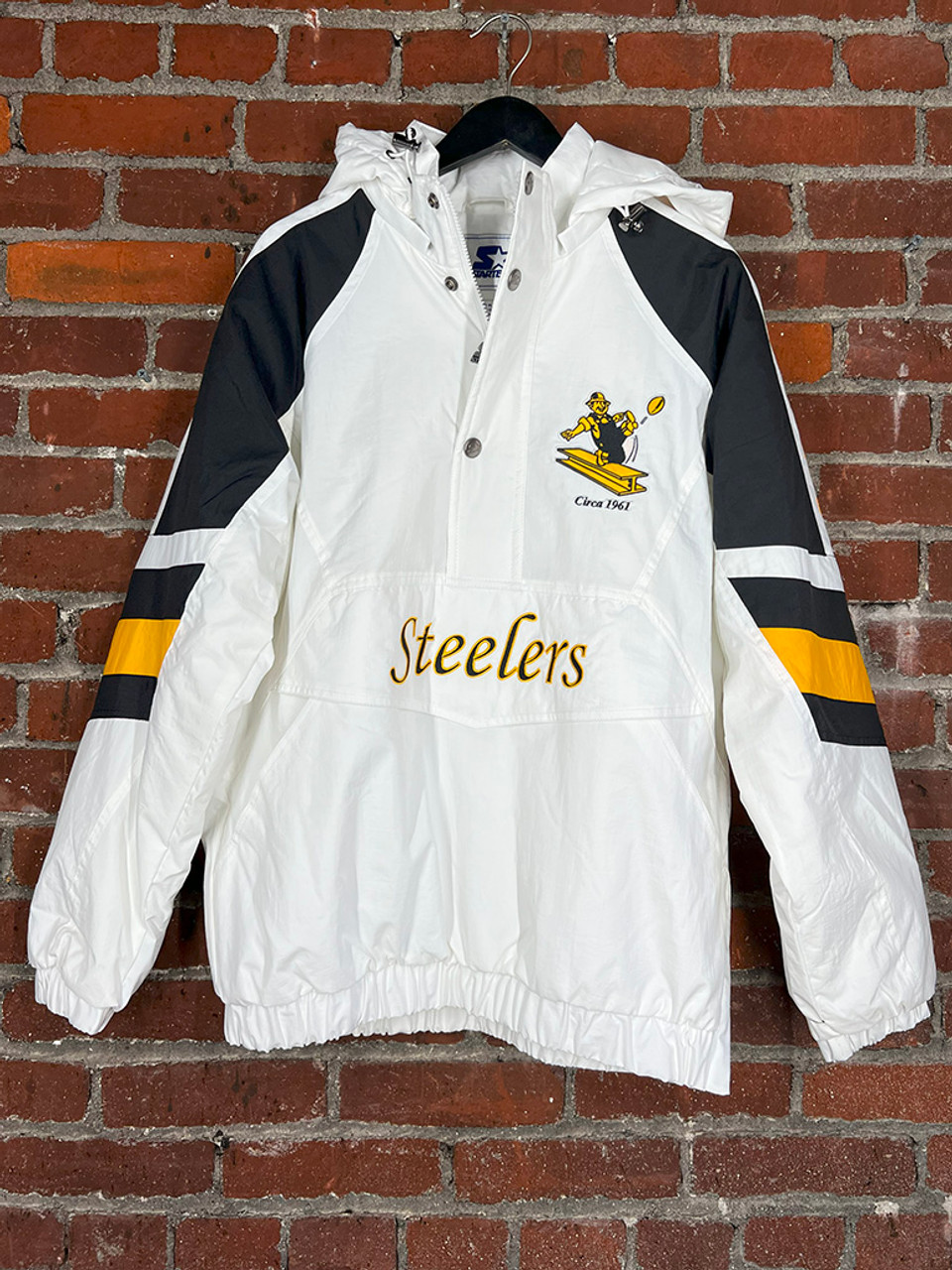 Pittsburgh Steelers Circa 1961 Nylon Half Zip/Snap Starter Jacket