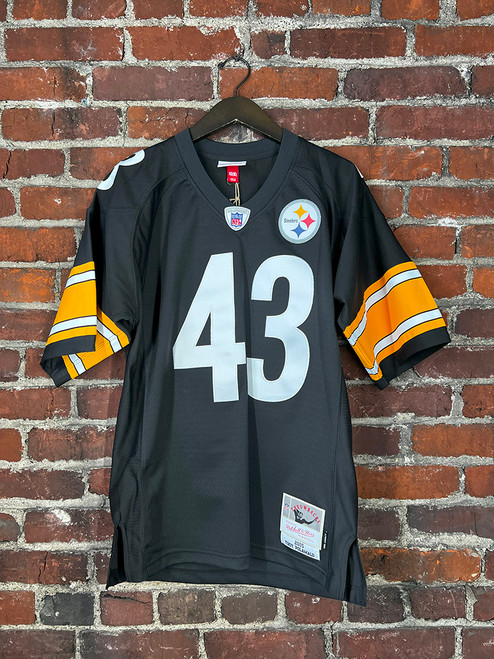 #43 Polamalu - Official NFL Pittsburgh Steelers Legacy Collection Throwback Jersey (Black)