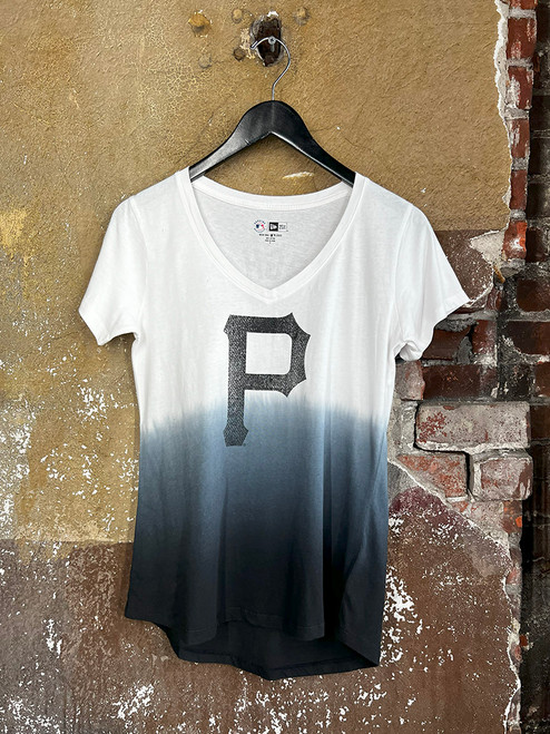 Youth Pittsburgh Pirates White/Black V-Neck T-Shirt