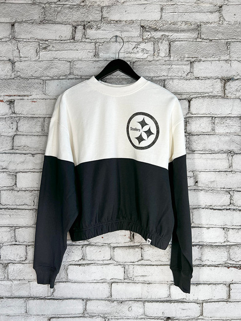 Pittsburgh Steelers Long-Sleeve Stretch Crop(Sandstone)