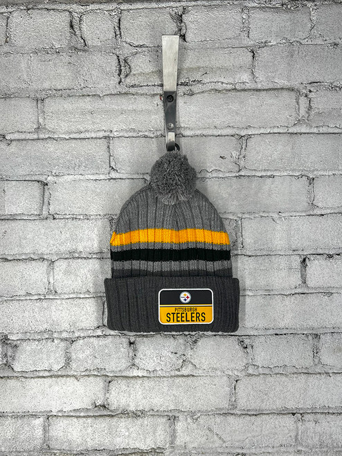 NFL Pittsburgh Steelers STCKC Cuff Knit Hat(Dark Grey)