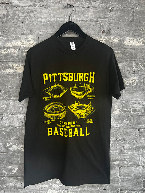 Pittsburgh Ball Parks (Gold on Black)