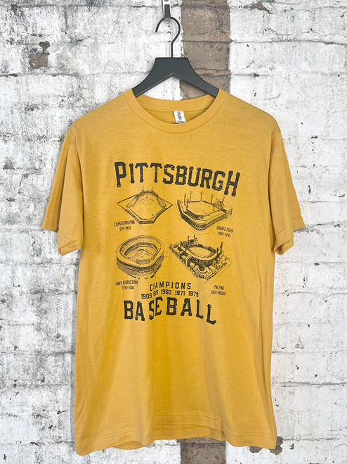 Pittsburgh Ball Parks (Black on Mustard) Pittsburgh Ball Parks (Black on Mustard)