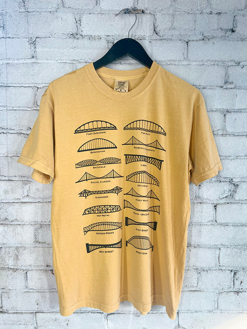 Pittsburgh Bridges Tee (Mustard) Pittsburgh Bridges Tee (Mustard)