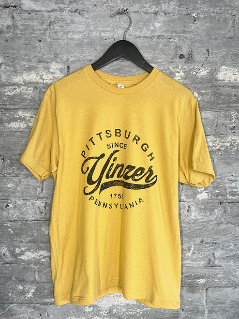 Yinzer Script Tee (Mustard)