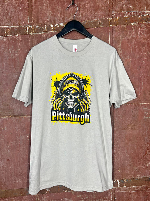 Rock On Pittsburgh Renegade Tee (GRAY) Rock On Pittsburgh Renegade Tee (GRAY)