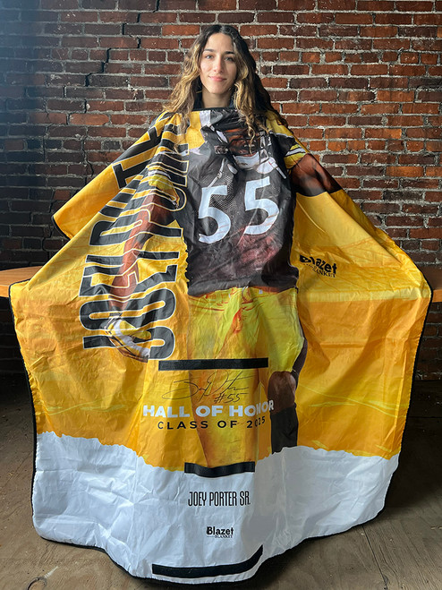 Pittsburgh Steelers Joey Porter Sr. Autographed Blazet Blanket