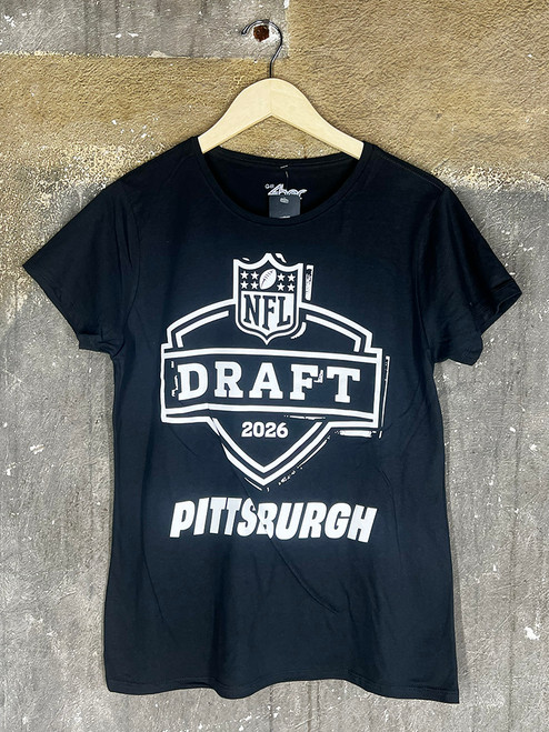 4her - NFL Draft B&W Logo Ladies Cut Tee