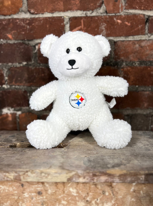 Stuffed White Steelers Bear