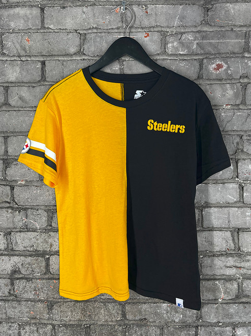 Pittsburgh Steelers Black & Gold Crew Neck Starter Top