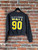 Pittsburgh Football Womens #90 WATT Long Sleeve Crop (Black)
