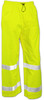 Vision™ Pants - Fluorescent Yellow-Green - Snap Fly Front - Silver Reflective Tape  