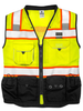 Premium Black Series Surveyors Vest, Lime