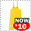 Rain Bib Pants: Yellow