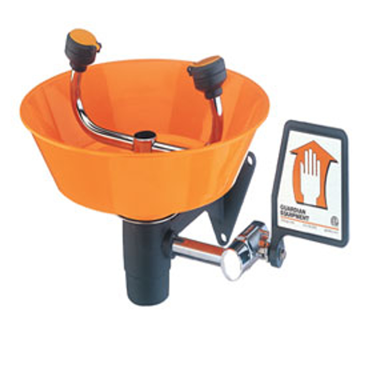 Eyewash, Wall-Mounted, Plastic Bowl