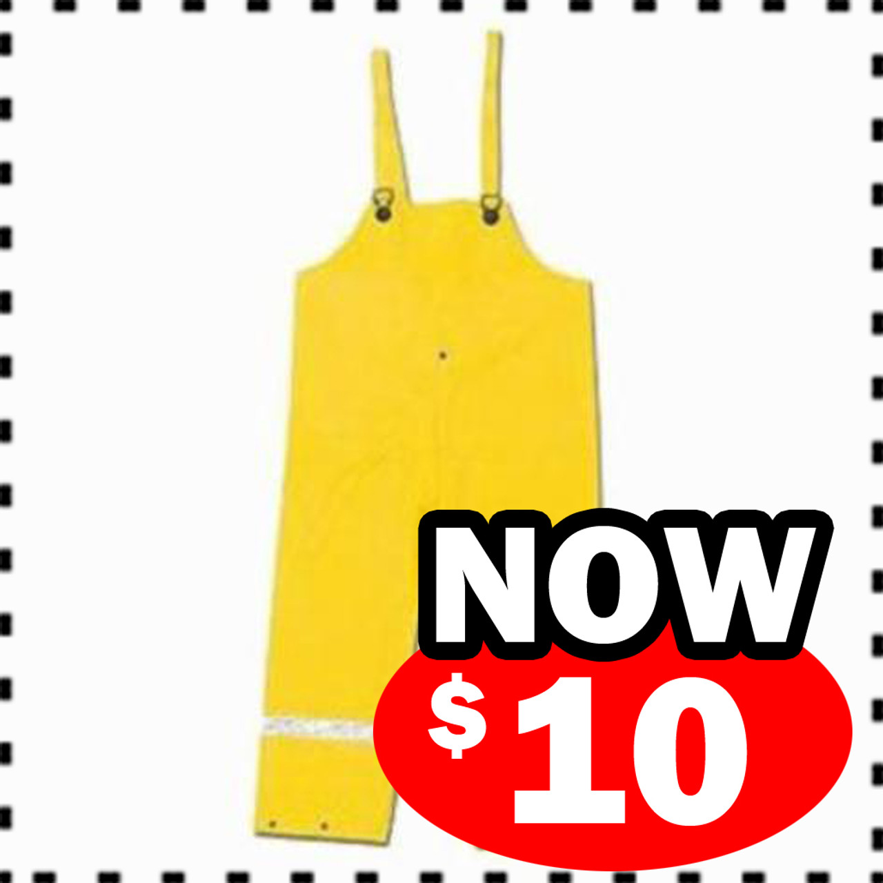 Rain Bib Pants: Yellow