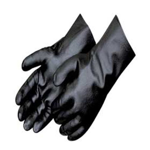 Black PVC Smooth Finish Gloves w/18" Gauntlet