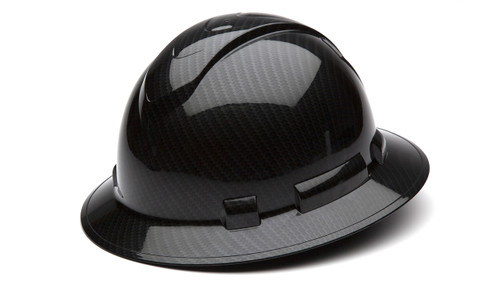 Ridgeline Full Brim Hard Hat (Shiny Black graphite)