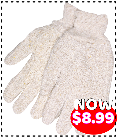 Terrycloth Work Glove String Knit