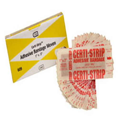 Certi-Strip Plastic Adhesive Bandage, 2" x 3"