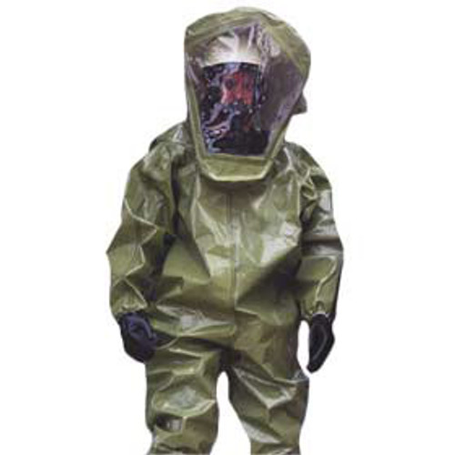 Tychem BR Coverall w/Respirator-Fit Hood