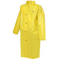 DuraScrim™ Coat - Yellow - 48" - 2 Patch Pockets - Vented Cape Back - Hood Snaps