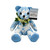 Small blue stuffed bear - straight view