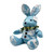Large blue stuffed bunny - angle view