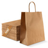 Medium 26x12x32cm Twisted Handle Kraft Paper Bags