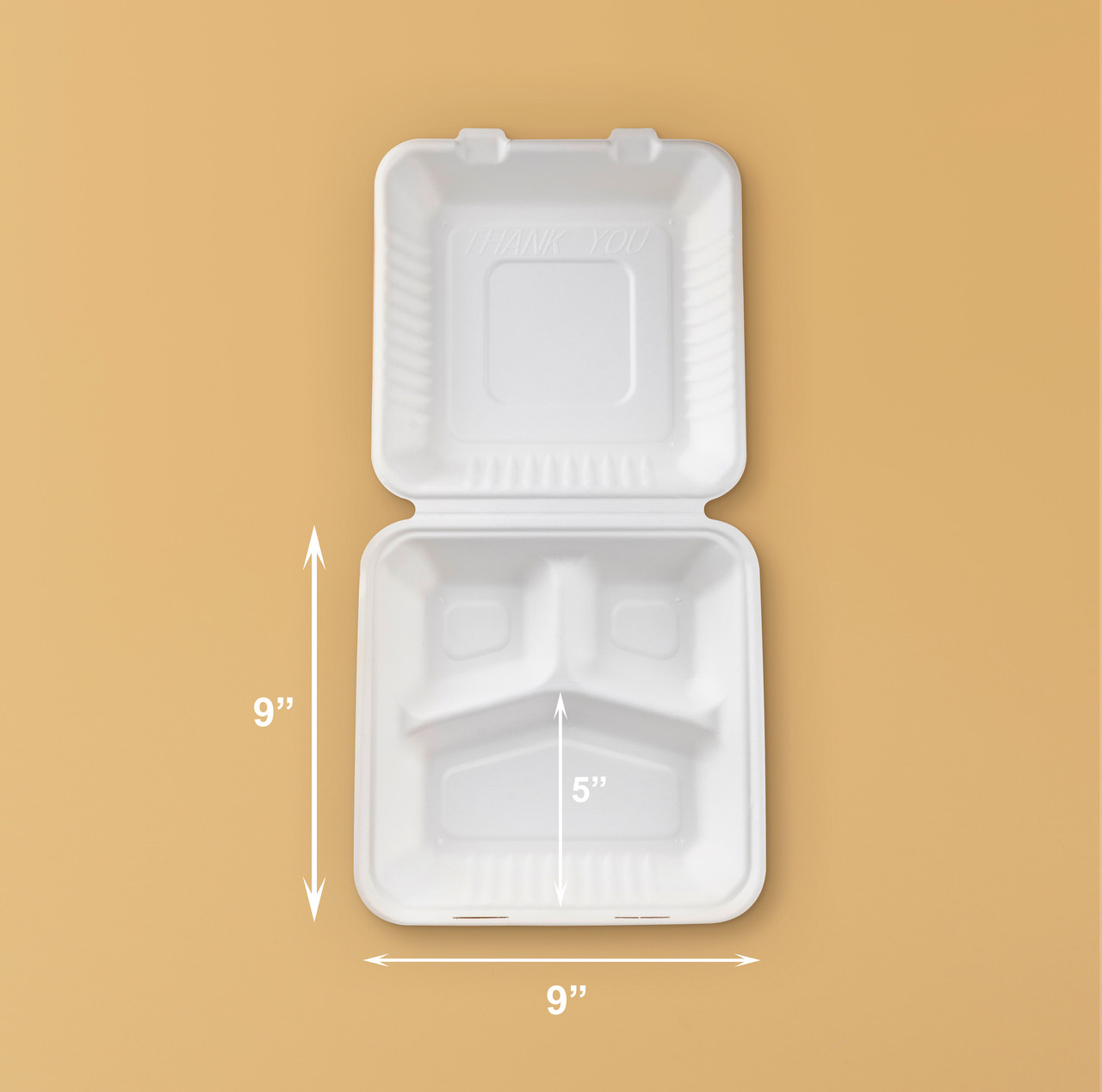 FOOGO Green 100pcs Eco-Friendly Paper Food Trays - 380ml Leak-Proof Takeaway Boxes For Parties, BBQ & Catering