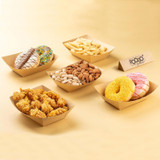 Large 680ml Kraft Food Trays