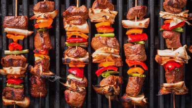 Disposable plates for a BBQ