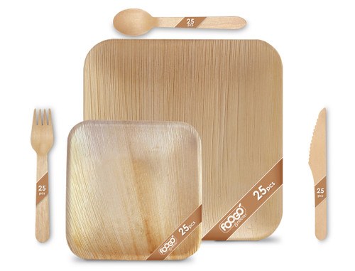 Large square plates ideal for hearty Halloween dinners