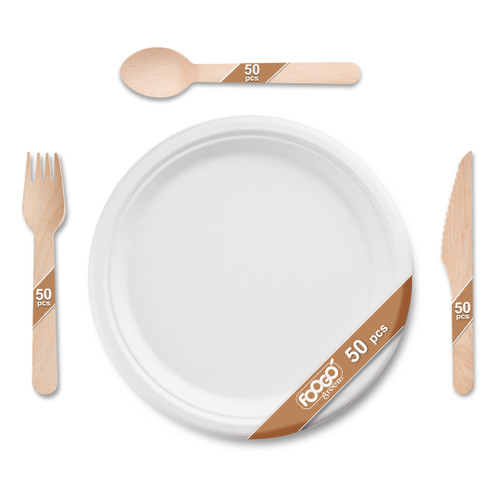 Large square plates ideal for hearty Halloween dinners