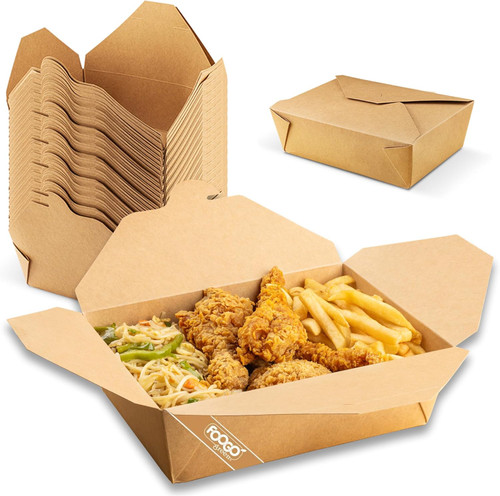 Large 2000ml Kraft Food Boxes