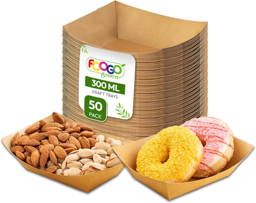 Medium 300ml Kraft Food Trays