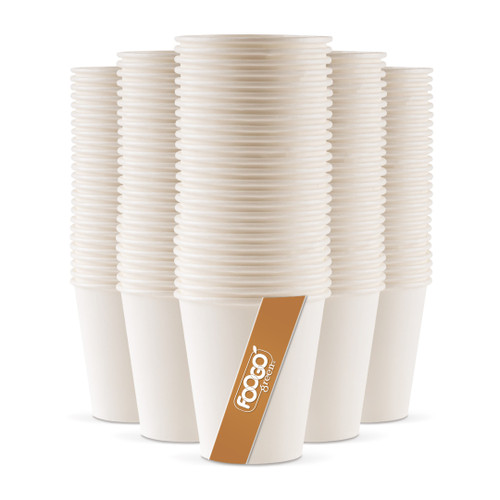6oz Single Wall Paper Cups, White