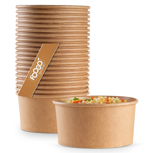 1000ml Kraft Salad Bowls