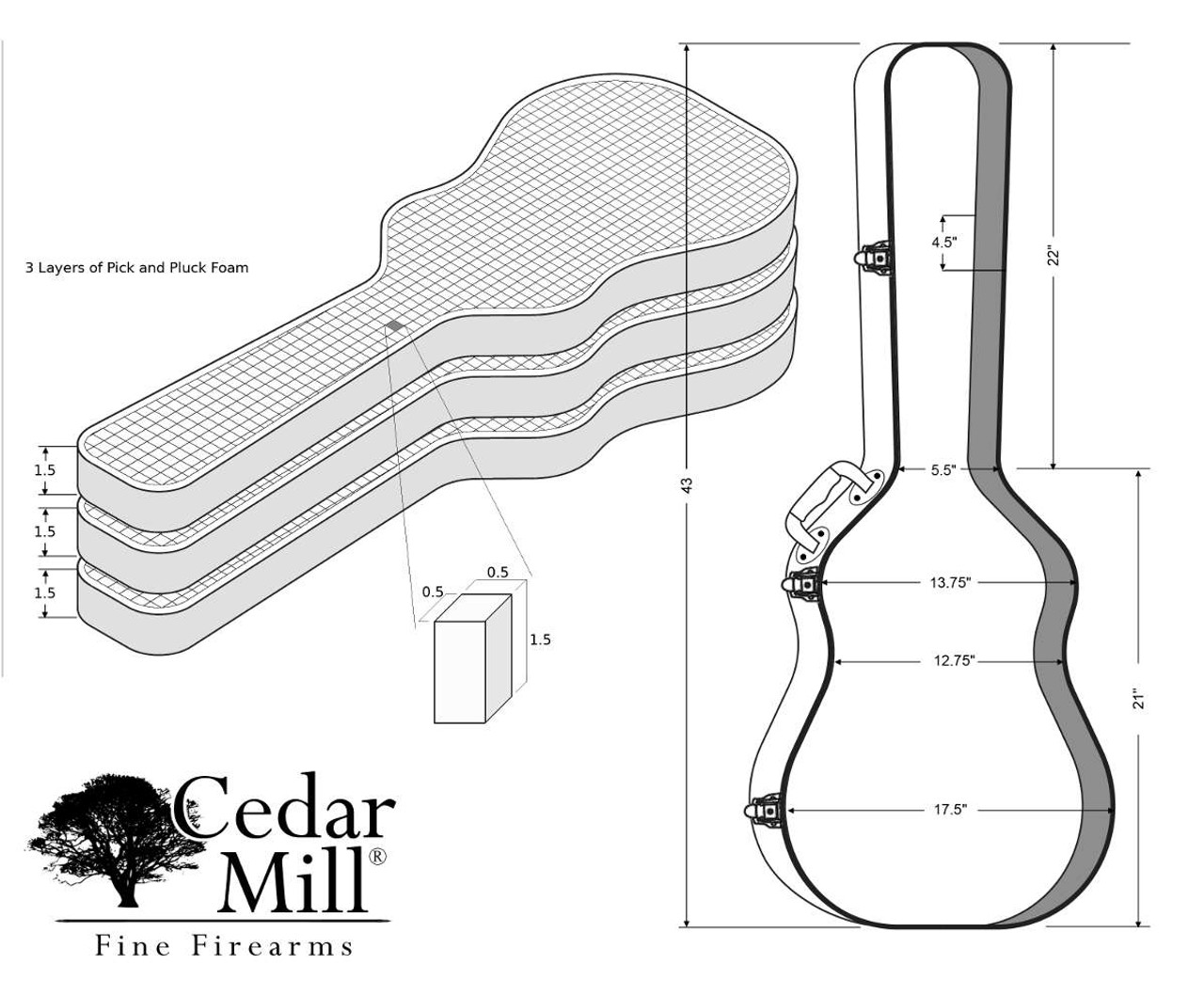 Desperado Guitar Gun Case Free Shipping on our Discreet Concealment