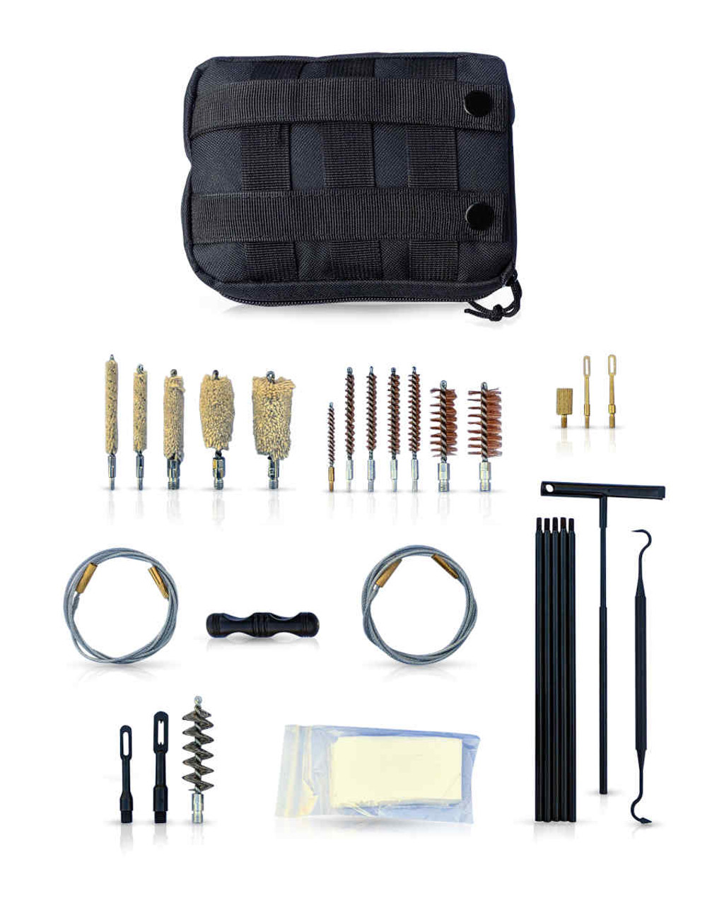 Gun Cleaning Kit for Shotguns Rifles and Pistols Calibers .17- .50