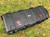 Slim Double Rifle Case top front view with 2 locking points, heavy-duty and durable. 